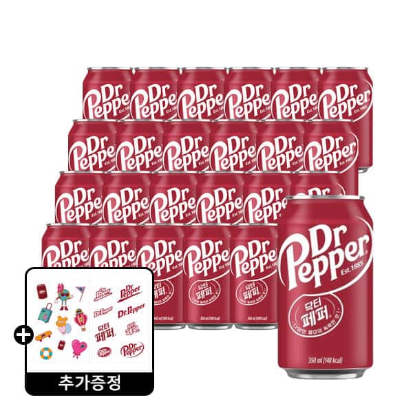상품 01. 닥터페퍼 350ml 24캔 (1박스) +(증정)닥터페퍼 스티커