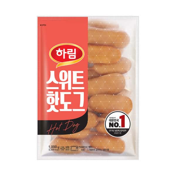 상품 01. 하림 스위트 웰 핫도그 1kg