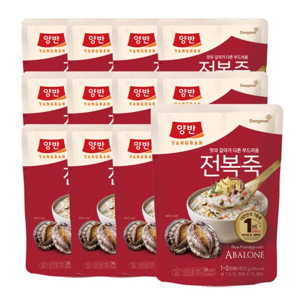 상품 01. 동원 양반 전복죽 420g 12개