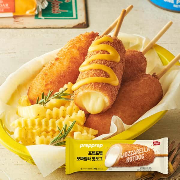 프렙프렙 모짜렐라 치즈 핫도그 10팩 (80g x 10팩)
