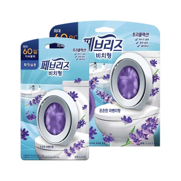 상품 01. 페브리즈 화장실용 비치형 6.3ml 은은한 라벤더향 3개(2+1)