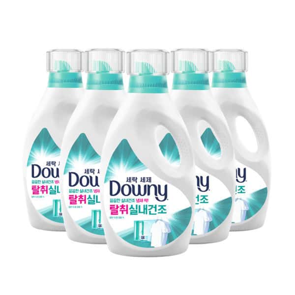 다우니 프리미엄 세탁세제 액체형 실내건조 본품/1L 5개