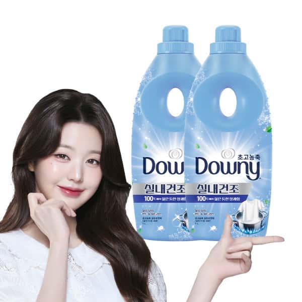 다우니 삶음탈취 민트/시트러스 초고농축 섬유유연제 본품 1L 2개