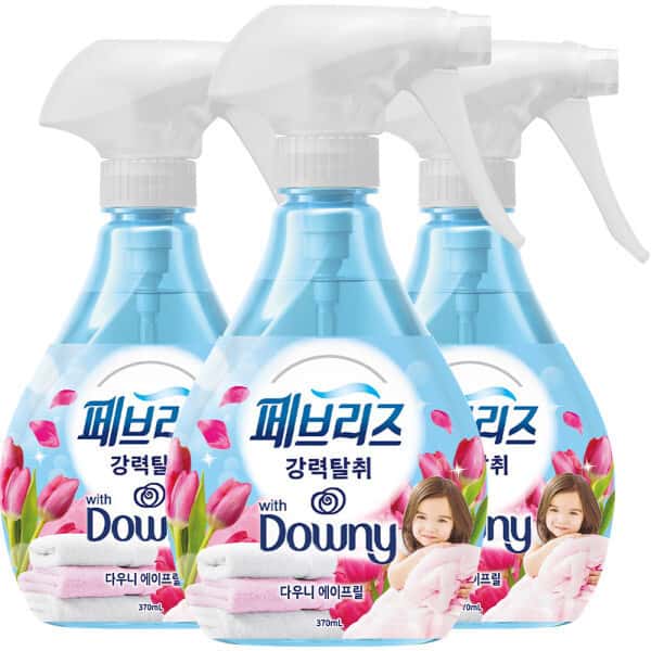 상품 01. 페브리즈 섬유탈취제 강력탈취 다우니 에이프릴향 본품/370ml 3개