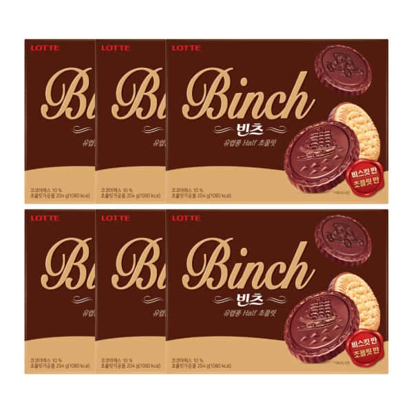 상품 01. 롯데제과 빈츠 204g (8.5g x 24봉)  6개