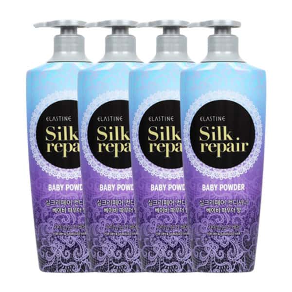 (손상케어)실크리페어 베이비파우더 컨디셔너 550ml 4개
