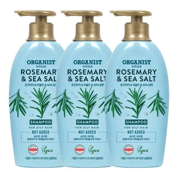 상품 01. (두피케어)오가니스트 로즈마리 딥클렌징 샴푸(비건) 500ml x 3개