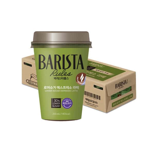 상품 01. 바리스타룰스 로어슈거라떼 250ml 10개 일반박스