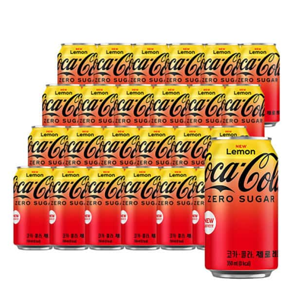 코카콜라제로 레몬 350ml 24캔 (1박스)