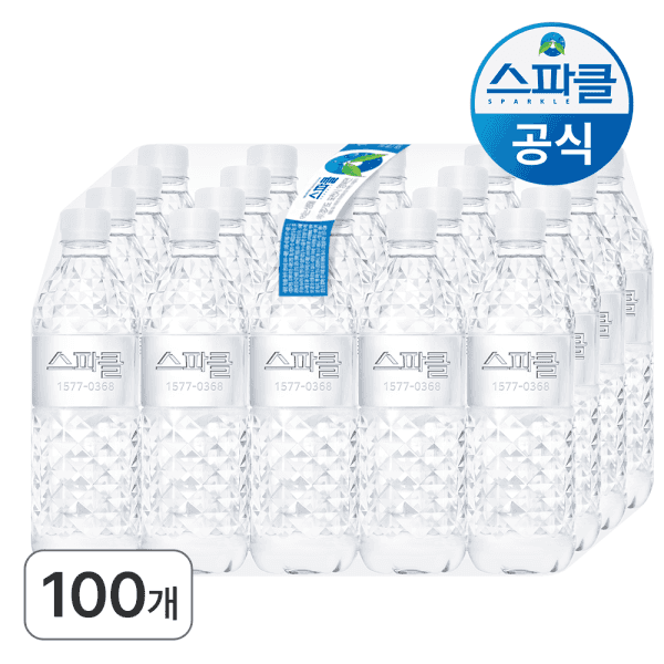 상품 01. (HOT특가딜)스파클생수 500ml 100병 도착보장 / 무라벨생수