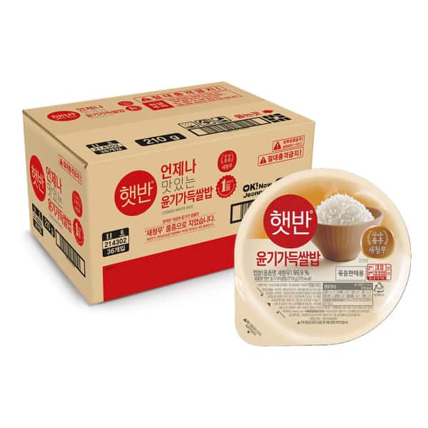 상품 01. 햇반 백미 윤기가득쌀밥 210g 36개