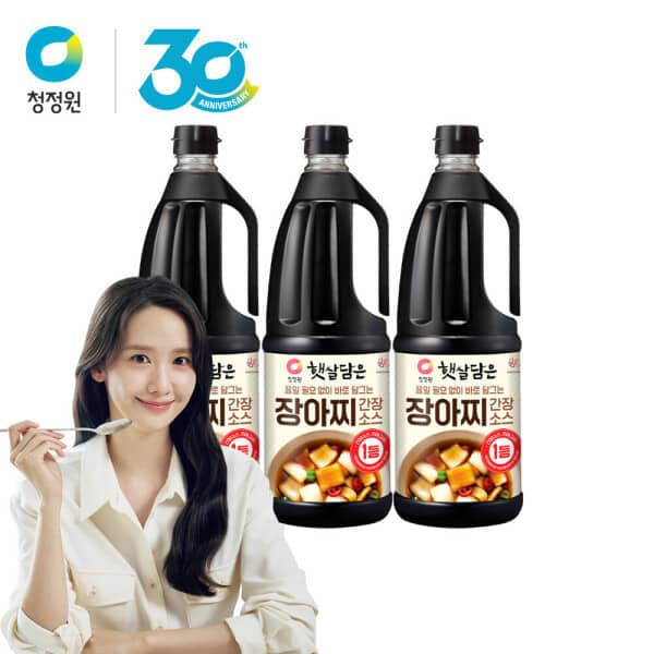 청정원 장아찌 간장 소스 1.7L  X 3개