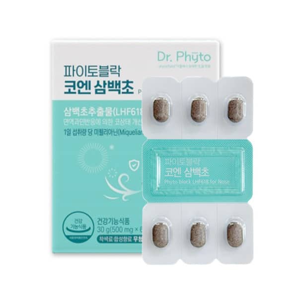 닥터파이토 파이토블락 코엔 삼백초 500mg x 60정 1개