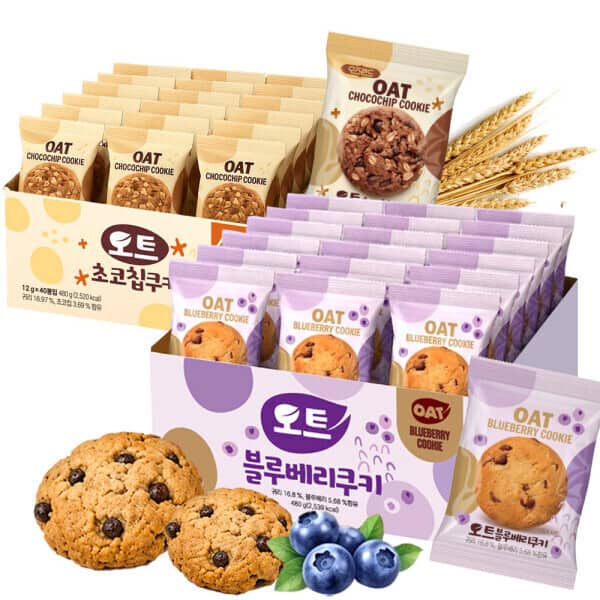 오트 블루베리 초코칩쿠키 480g(약40봉)