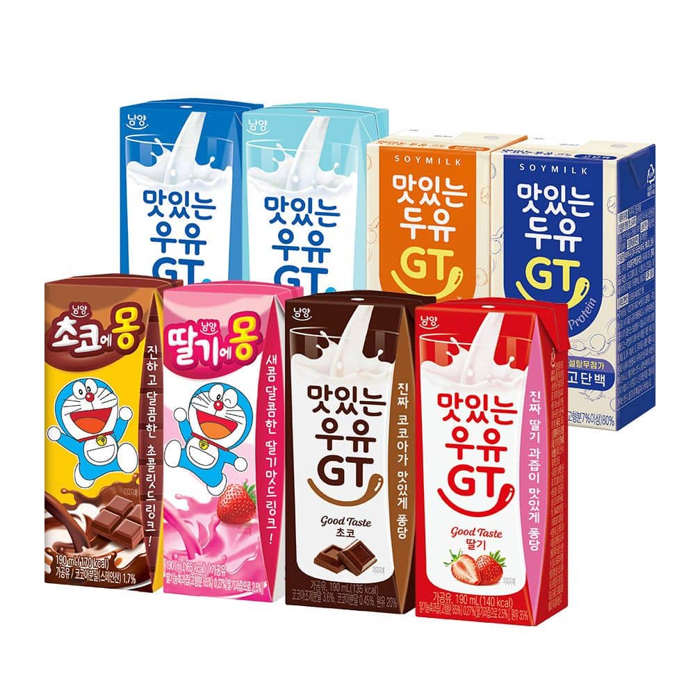 남양 우유/두유/초코에몽 골라담기